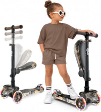 Hurtle 3-Wheeled Scooter for Kids, Wheel LED Lights - Real Tree