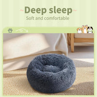 Comfort Donut Dog Bed, Ultra-Soft Pet Bed with Neck Support - 20''Lx20''Wx8''Th / Gray - image 4