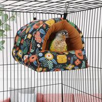 Wontee Bird Nest House Winter Warm Snuggle Hut Bird Bed Hanging - Large / Black - image 2