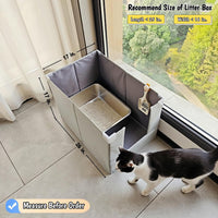 Extra Large Cat Litter Box Enclosure - 4-Walls with Open Front - image 3