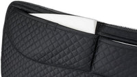 ECP Equine Comfort Products Thermoregulating Western Saddle Pad, Machine Washable Contoured Fit, Water Absorbing, Therapeutic, Shock Absorbing with Adjustable Memory Foam Shims
