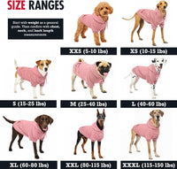 Tuff Pupper Dog Hoodie, Premium Quality Insulated Fabric - Dusty Pink / X-Large (60-80 lbs) - image 2
