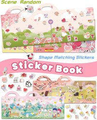 Walenced Reusable Sticker Book, Stickers for Kids - Valentines - image 3