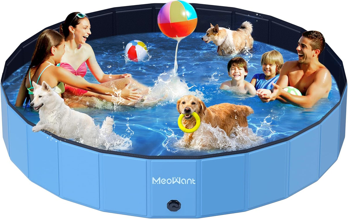 Meowant Extra Large Dog Pool Foldable 97'' - 7XL-120'' × 20''