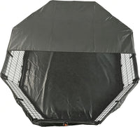 Puppy Playpen with Bottom Pad and Door, 8 Panels 24" H - Black / Small Pen: 30-Inch High / Playpen+Bottom+Top Cover - image 4