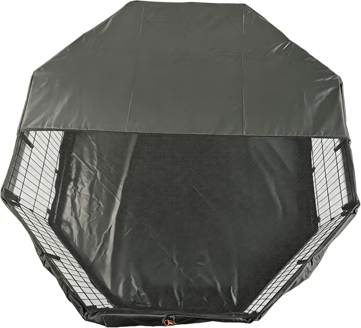 Puppy Playpen with Bottom Pad and Door, 8 Panels 24" H - Black / Small Pen: 30-Inch High / Playpen+Bottom+Top Cover - image 4