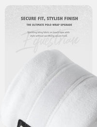 Harrison Howard Horse Polo Wraps Upgrade with Bling Leg Wraps for Horses 4-Pack Fleece Leg Wraps Stable Supplies White M