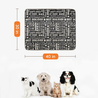 Waterproof Dog Blankets for Large Dogs 50"x60" Dark Grey – Essentials for Dogs - Letters / 30"x40" - image 2