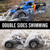 KB KAIBO 1:16 Amphibious Remote Control Car - Q205 Blue - image 3