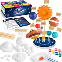 wookidel 64 PCS Solar System Project Kit, Solar System for Kids – Fun for Kids & Family - White