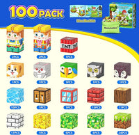 Magnetic Blocks with Forest Animals, Magnetic Building Blocks Magnet Cube Toys Stacking, Build Forest World Set, STEM Montessori Sensory Toys for Kids Boys Girls Age 3 4 5 6 7 8 9 10 Gifts