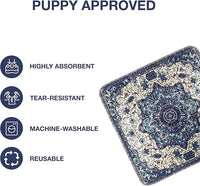 Washable Pee Pads for Dogs - Super Absorbent Reusable Puppy Training Pads - 100% Waterproof, Leak-Proof & Non-Slip Whelping Pads for Pet Housebreaking