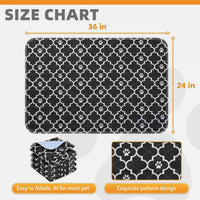 Washable Pee Pads for Dogs, Nonslip and Leak-Proof Dog Pee Pads - Clover Black / 24" x 36" (4 Pack) - image 3