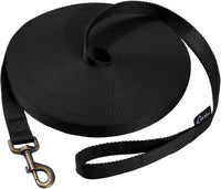 Hi Kiss Dog/Puppy Obedience Recall Training Agility Lead - 100 Feet / T1:Large Dog Thicken black