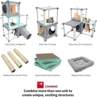 Kitty City Sleeper Cat Bed – Essentials for Cats - E) 3-Pack Scratching Posts / 13.875 H x 2.625 W x 2.625 D (Pack of 2) - image 3