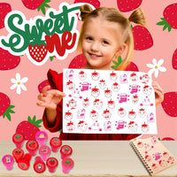 Car and truck stampers for kids, 12 pre-inked stamps in different vehicle designs and colors - view 11