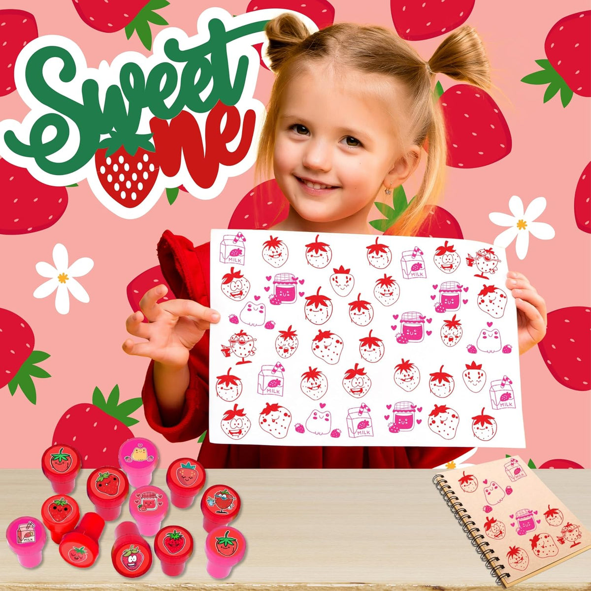 Car and truck stampers for kids, 12 pre-inked stamps in different vehicle designs and colors - view 11
