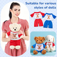 Civaner 2 Pack Bear Clothes Stuffed Animal Outfit Pajamas - Deer Style - image 2