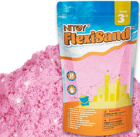 NiToy FlexiSand Toy Sand 2.2Lbs Moldable Sensory Sand for Kids - Pink