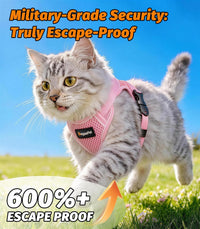 Cat Harness and Leash for Walking - Pink / S (7-12lb) - image 2