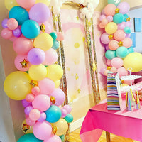 Pastel Balloons Whimsical Christmas Rainbow Colorful Birthday Balloon – Fun for Kids & Family - Yellow Blue Pink Purple - image 4