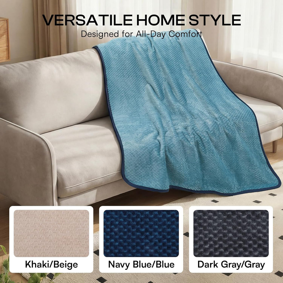 Luciphia Waterproof Blanket for Dog - Blue / XL(85''x57'') - image 4