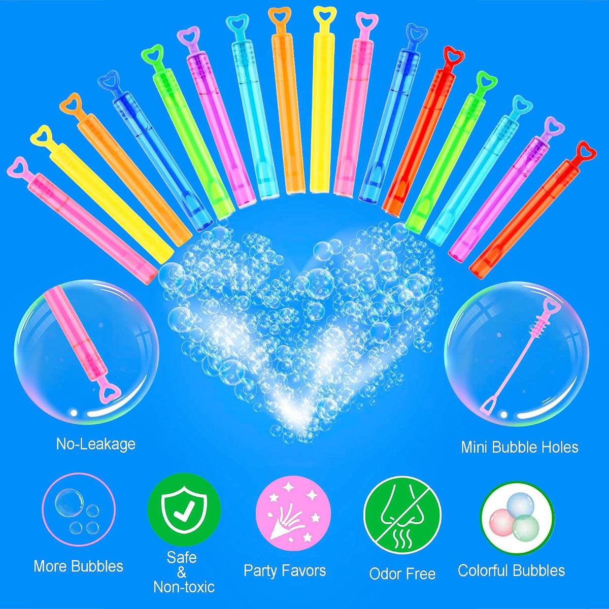 ritastar 32 mini bubble wands with Halloween designs in a gift box - view 24