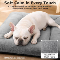 Dog Crate Pad, Washable Cozy Dog Bed Mat for Medium Dogs 36"x23" - 24.0"L x 18.0"W x 1.5"Th / Grey - image 3