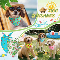 Abbylike 50 Pcs Halloween Dog Bandanas Bulk - Summer / 19.7 x 13.8 x 13.8'' - image 2