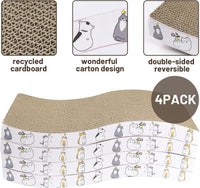 PatiencET Cat Scratch Pad with Box - Waved - 4 Pack - image 3