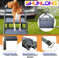 Dog Ramp for Car Truck and SUV Dog Stairs for Large Dogs Folding Pet - Standard 5 Steps - image 4