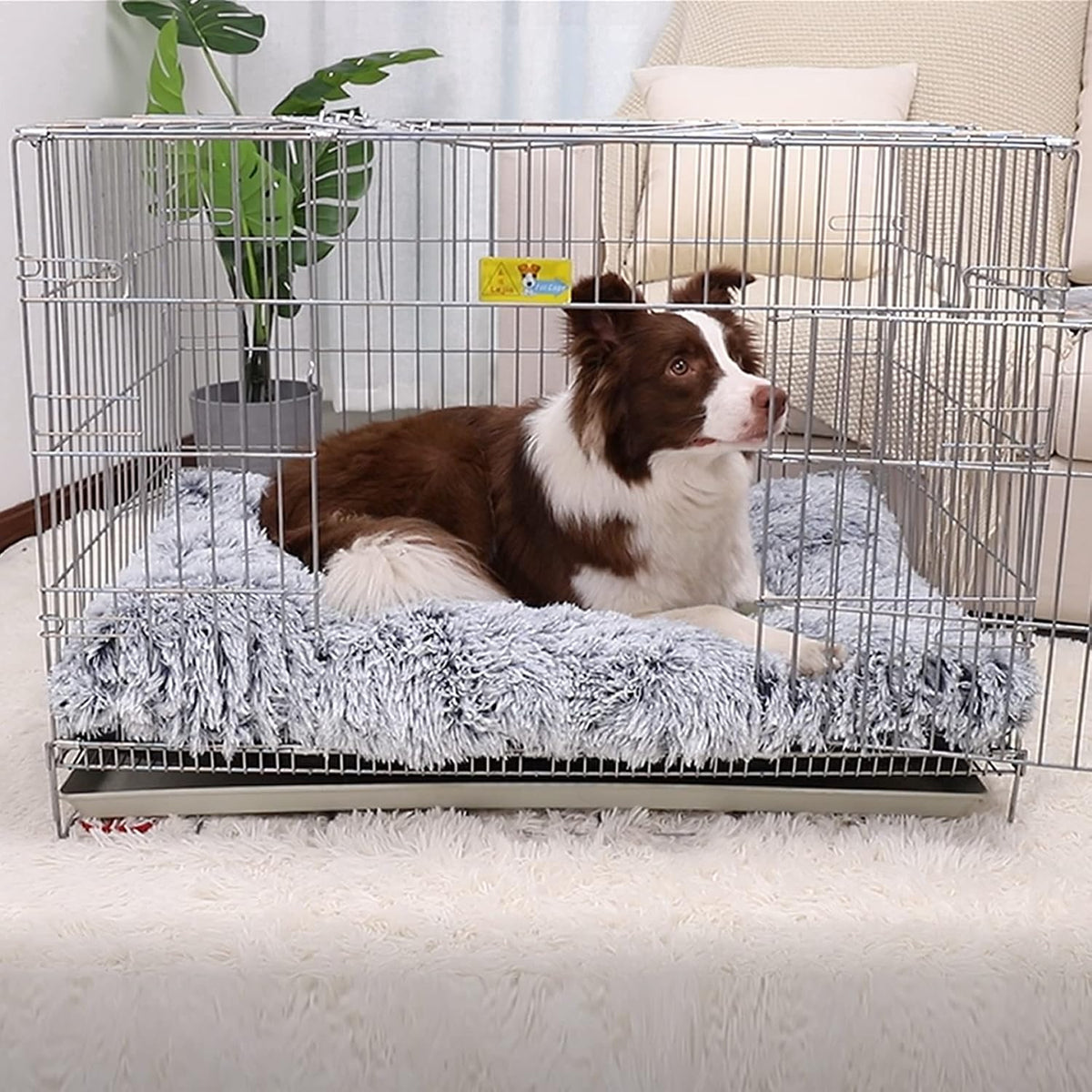 Large Dog Bed Crate Pad 35" - 41.0"L x 27.0"W x 2.0"Th / Grey - image 4