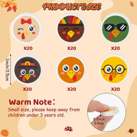 Yopyame 60 pack fall mini erasers shaped like maple leaves, pumpkins, acorns and bears - view 25