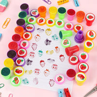 Hxezoc dog paw print stamps, 24 mini self-inking stampers in 8 bright colors - view 27