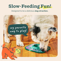 WOOF LickMat - Easy-to-Clean Lick Mat for Dogs - Slow Feeder Mat with Non-Slip Design - BPA-Free Silicone Lick Mat - Interactive Dog Toys - Lavender