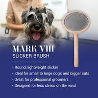 Chris Christensen Mark I Slicker Brush for Dogs - Mark VIII Round - image 2