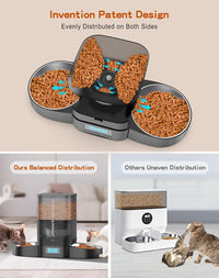 HoneyGuaridan Automatic Cat Feeder for 2 Cats - 3.5L - image 2