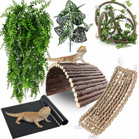 RUNANIA Bearded Dragon Tank Accessories - Large