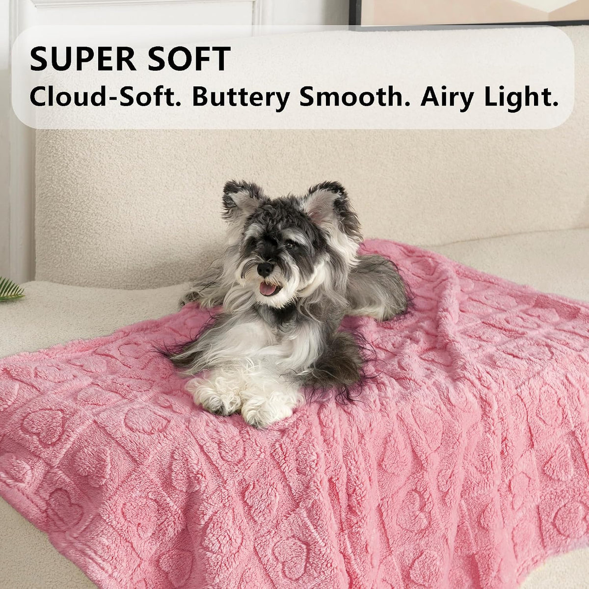 Pet Blanket for Dogs Cats - Pink / 60x80" - image 3