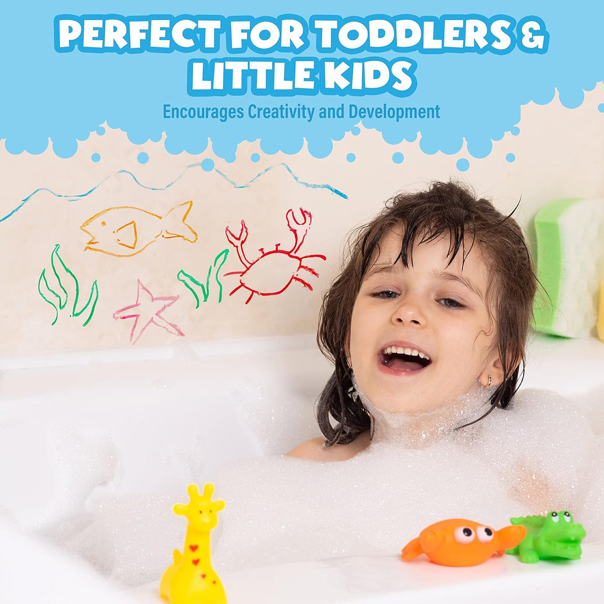 Tub Works Bath Paint Sticks Bath Toy, Nontoxic - image 4