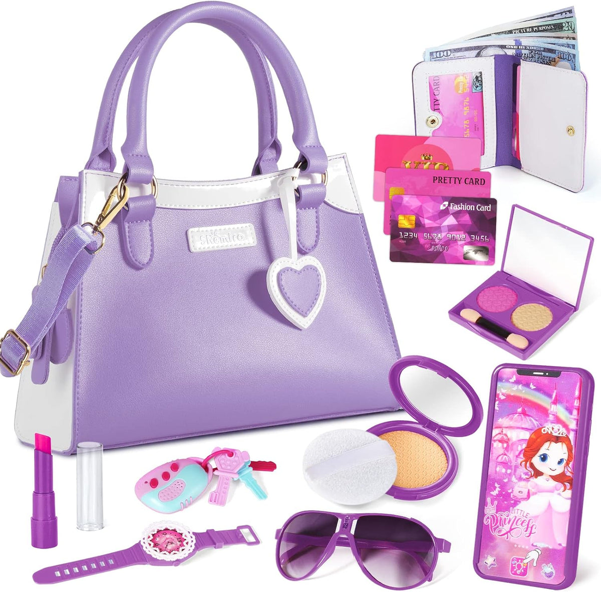 Shemira Play Purse for Little Girls - Purple