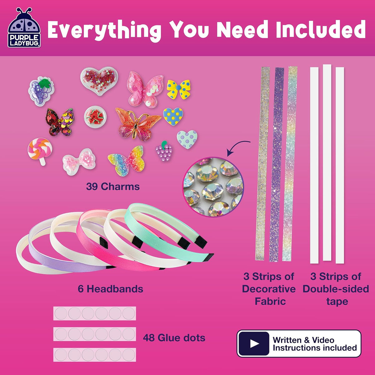 Glamour Headband Making Kit for Girls Ages 5+ - Glamour Headbands - image 2