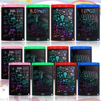 Tinlade 12 Pack LCD Writing Tablet for Kids - Pink, Green, Red, Blue / 8.5 Inch