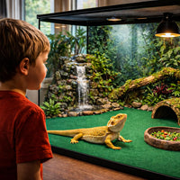 47" x 24" Large Reptile Carpet Terrarium Liner Bedding Reptile - Green - image 2