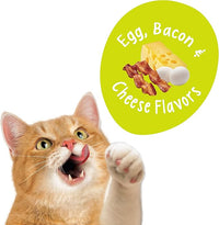 Purina Friskies Party Mix Cat Treats, Morning Munch Crunch with Egg, Bacon & Cheese Flavors, Crunchy & Bite-Sized Cat Treats, 2.1 OZ Pouch (Pack of 3)
