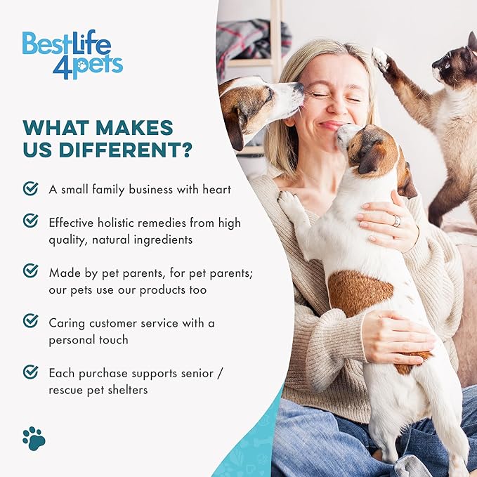 Itch Relief and Ear Infection Treatment for Dogs & Cats, Natural Ear Mites Treatment for Cats and Dogs Soothes Itchy Ears, Reduces Swelling, Otitis, Pain & Inflammation, 400 Easy to Give Tiny Pills