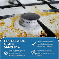 BIRD BARRIER Product Image Dissolve-It Enzyme Cleaner Concentrate |1 Quart Ready to use | Bird Dropping Remover, Pet Urine & Odor Eliminator for Carpets, Hardwood Floors, Drains & Grease Traps