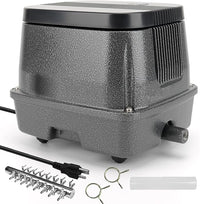 AquaMiracle Linear Air Pump ZP-40/ZP-60/ZP-100/ZP-200 for Pond Aeration, 635/950/1600/4000GPH Septic Air Pump Pond Aerators for Outdoor Ponds, Waste Treatment, Aquarium, Fish Farm, Seafood Restaurant