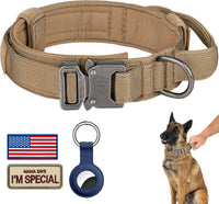 DAGANXI Tactical Dog Collar - Brown / XL
