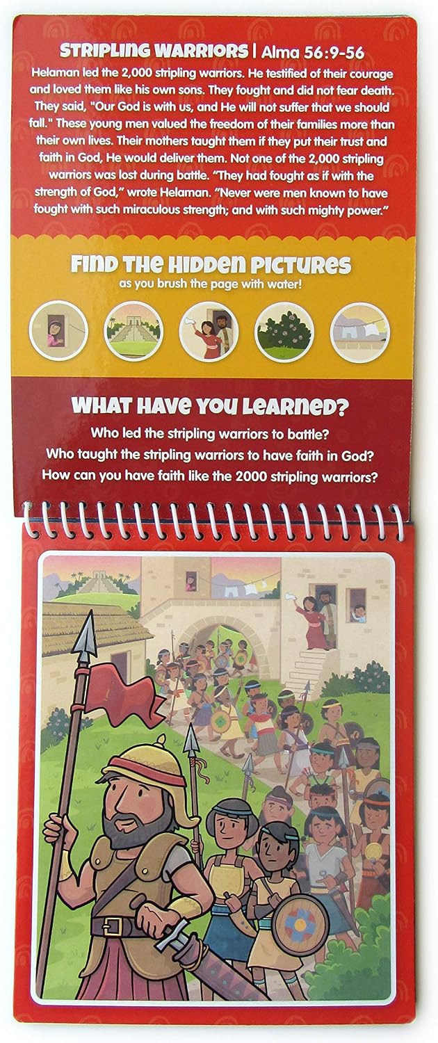 Water Reveal Coloring Scripture Book for Kids. – Fun for Kids & Family - Book of Mormon Stories - image 4